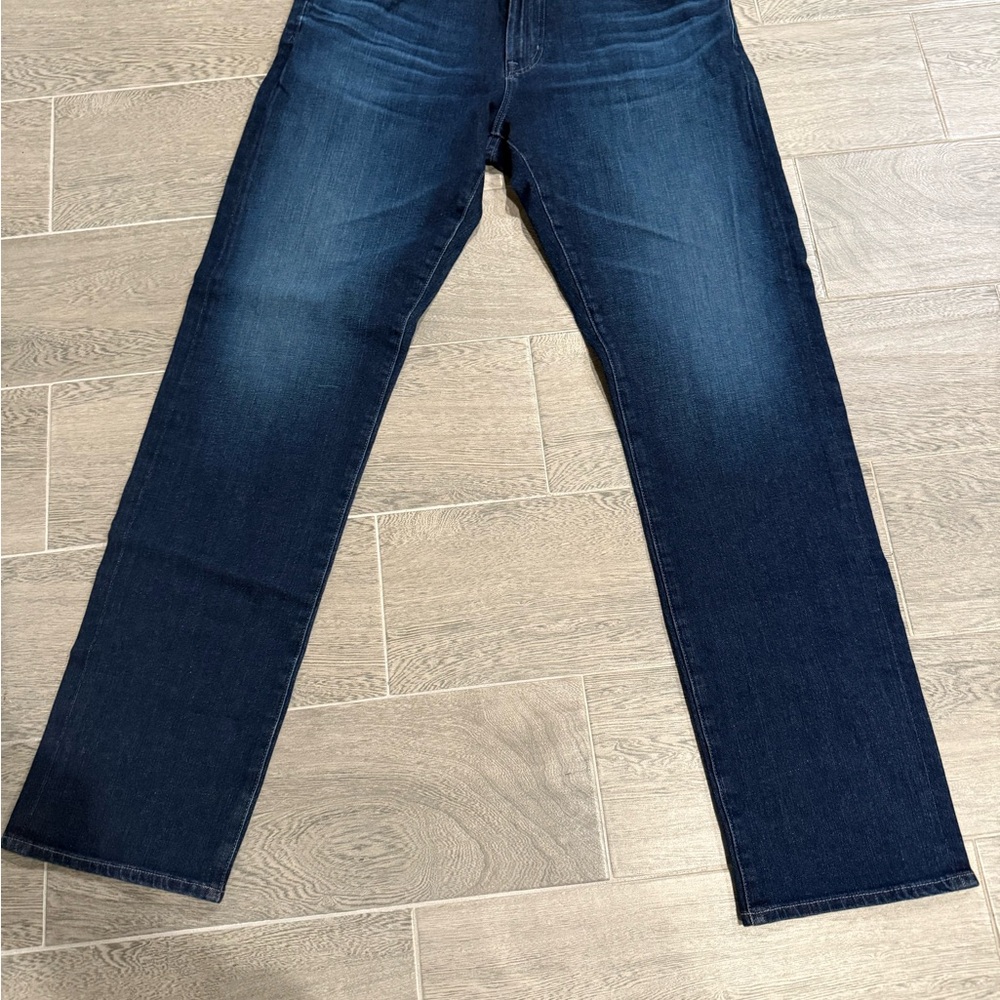 AG Adriano Goldschmied Dark Blue Straight Jeans